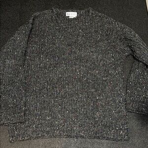 Together 90sGray Knit Sweater with Colorful Accents size large